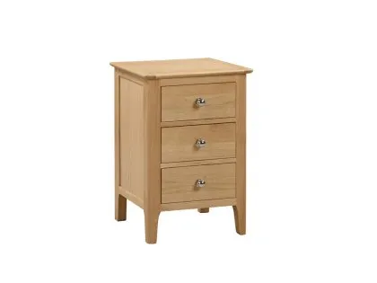 Julian Bowen Cotswold Oak 3 Drawer Bedside Table