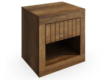 GFW Cartmel Knotty Oak 1 Drawer Lamp Table