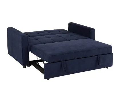 Seconique Astoria Navy Blue Fabric Sofa Bed