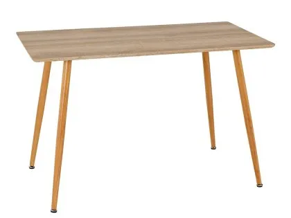 Seconique Barley 120cm Oak Effect Dining Table Seconique Barley 120cm Oak Effect Dining Table