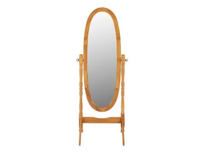 Seconique Contessa Antique Pine Wooden Cheval Mirror