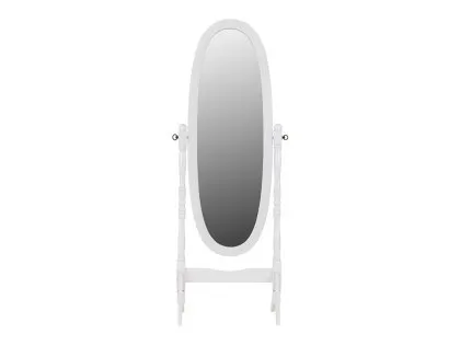 Seconique Contessa White Wooden Cheval Mirror