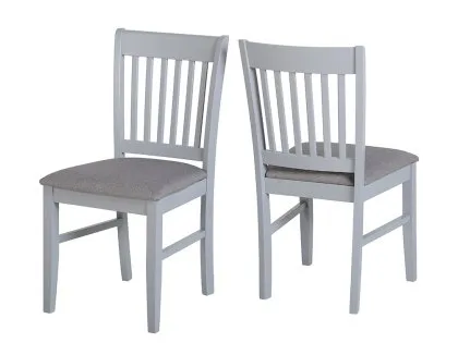 Seconique Oxford Grey Set of 2 Dining Chairs Seconique Oxford Grey Set of 2 Dining Chairs