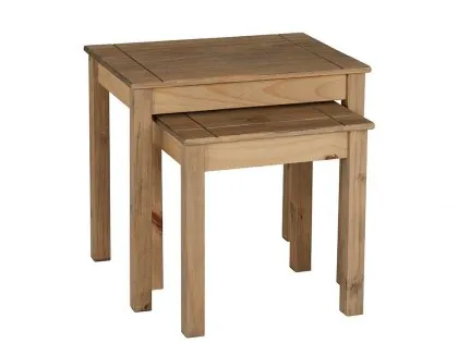 Seconique Panama Waxed Pine Nest of Tables Seconique Panama Waxed Pine Nest of Tables
