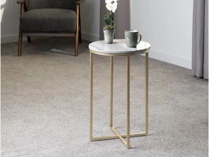 Seconique Dallas Marble Effect Lamp Table Seconique Dallas Marble Effect Lamp Table