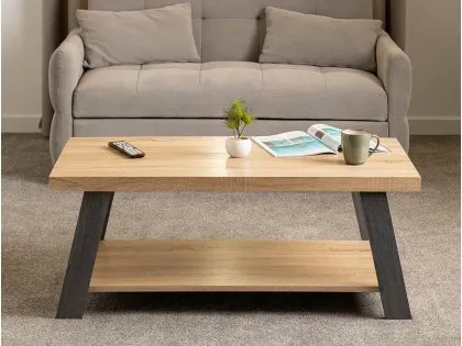 Seconique Eddie Sonoma Oak Coffee Table Seconique Eddie Sonoma Oak Coffee Table