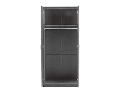 Seconique Felix Grey 2 Door Wardrobe