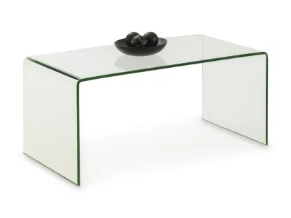 Julian Bowen Amalfi Clear Glass Coffee Table Julian Bowen Amalfi Clear Glass Coffee Table