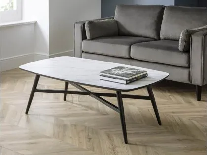 Julian Bowen Caruso Marble Effect Coffee Table Julian Bowen Caruso Marble Effect Coffee Table