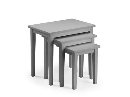 Julian Bowen Cleo Grey Wooden Nest of Tables