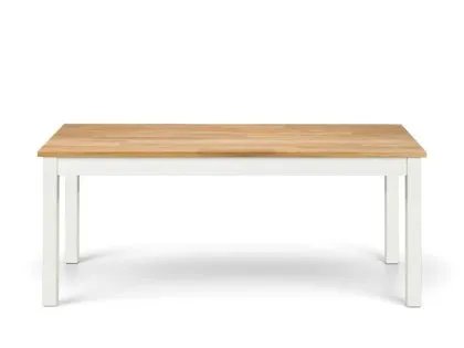 Julian Bowen Coxmoor Ivory and Oak Coffee Table