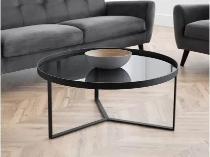 Julian Bowen Loft Smoked Glass Coffee Table Julian Bowen Loft Smoked Glass Coffee Table