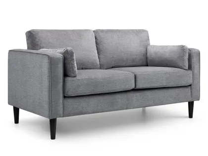 Julian Bowen Hayward Grey Chenille 2 Seater Sofa