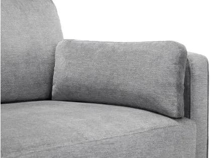 Julian Bowen Hayward Grey Chenille 3 Seater Sofa