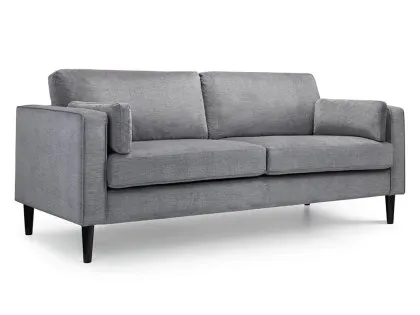 Julian Bowen Hayward Grey Chenille 3 Seater Sofa