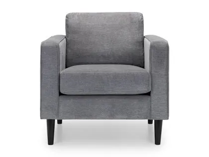 Julian Bowen Hayward Grey Chenille Armchair