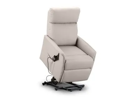 Julian Bowen Helena Single Motor Pebble Faux Leather Riser Recliner Chair Julian Bowen Helena Single Motor Pebble Faux Leather Riser Recliner Chair