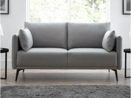 Julian Bowen Rohe Platinum Fabric 2 Seater Sofa Julian Bowen Rohe Platinum Fabric 2 Seater Sofa
