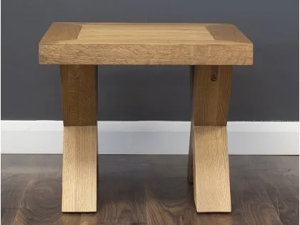 Honey B X Range Oak Wooden Lamp Table (Assembled)