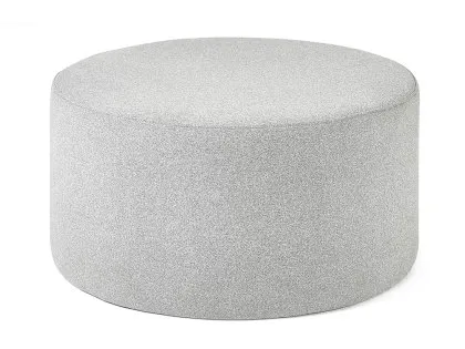 Julian Bowen Seattle Grey Linen Footstool