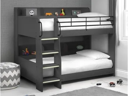 Julian Bowen Domino Anthracite Wooden Bunk Bed Frame Julian Bowen Domino Anthracite Wooden Bunk Bed Frame