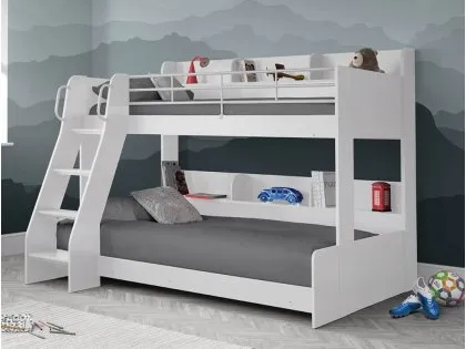 Julian Bowen Domino White Wooden Triple Bunk Bed Frame Julian Bowen Domino White Wooden Triple Bunk Bed Frame