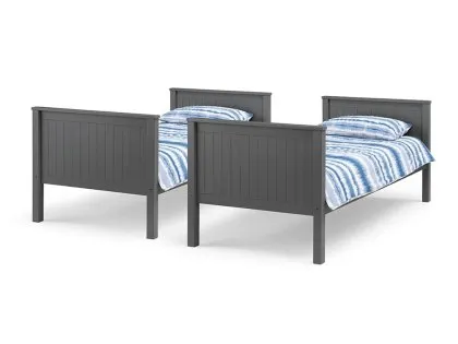 Julian Bowen Maine 3ft Single Anthracite Wooden Bunk Bed Frame