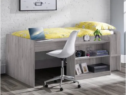 Julian Bowen Neptune Grey Oak Wooden Mid Sleeper Bed Frame Julian Bowen Neptune Grey Oak Wooden Mid Sleeper Bed Frame