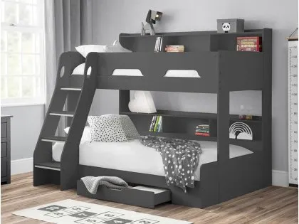 Julian Bowen Orion Anthracite Wooden Triple Bunk Bed Frame Julian Bowen Orion Anthracite Wooden Triple Bunk Bed Frame