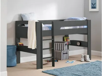 Julian Bowen Pluto Anthracite Wooden Mid Sleeper Bed Frame Julian Bowen Pluto Anthracite Wooden Mid Sleeper Bed Frame