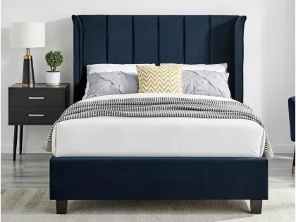 Limelight Polaris 4ft6 Double Navy Blue Fabric Bed Frame