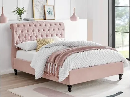 Limelight Rosa Pink Fabric Bed Frame Limelight Rosa Pink Fabric Bed Frame