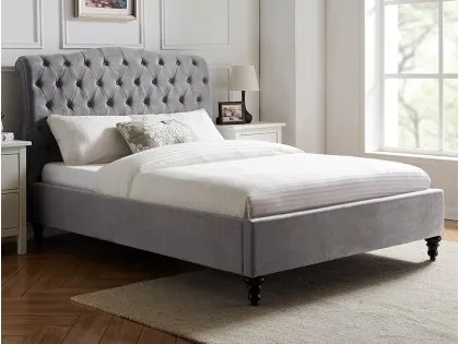 Limelight Rosa Light Grey Fabric Bed Frame Limelight Rosa Light Grey Fabric Bed Frame