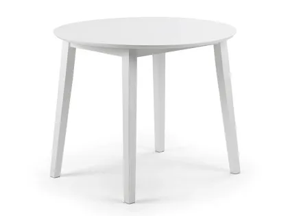 Julian Bowen Coast 90cm White Drop Leaf Dining Table Julian Bowen Coast 90cm White Drop Leaf Dining Table