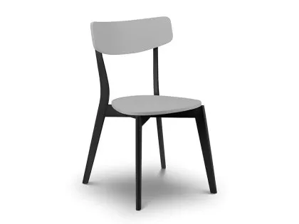 Julian Bowen Casa Grey and Black Dining Chair Julian Bowen Casa Grey and Black Dining Chair