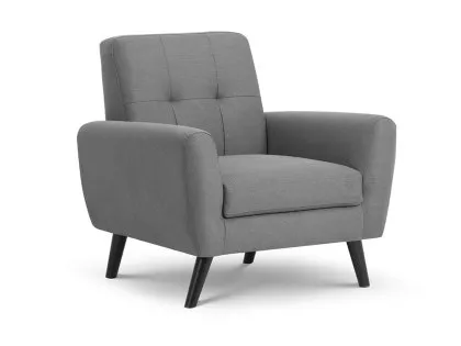 Julian Bowen Monza Grey Linen Armchair