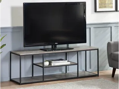 Julian Bowen Staten Concrete Effect TV Unit Julian Bowen Staten Concrete Effect TV Unit