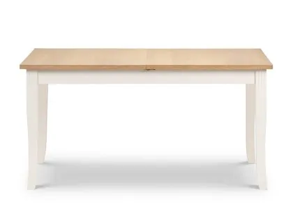 Julian Bowen Davenport 150cm Ivory and Oak Extending Dining Table