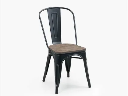 Julian Bowen Grafton Mocha Elm and Black Dining Chair Julian Bowen Grafton Mocha Elm and Black Dining Chair