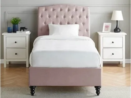 Limelight Rosa 3ft Single Pink Fabric Bed Frame