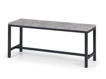 Julian Bowen Staten 110cm Concrete Effect Dining Bench Julian Bowen Staten 110cm Concrete Effect Dining Bench