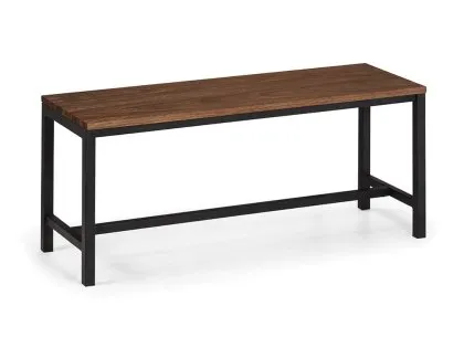 Julian Bowen Tribeca 110cm Walnut Dining Bench Julian Bowen Tribeca 110cm Walnut Dining Bench