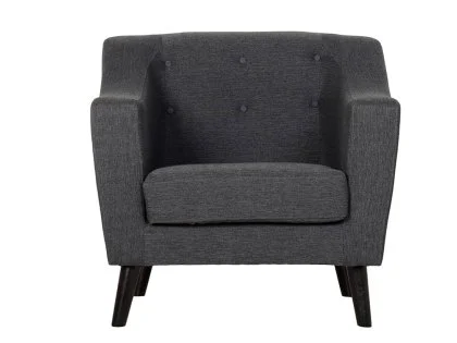 Seconique Ashley Grey Fabric Armchair