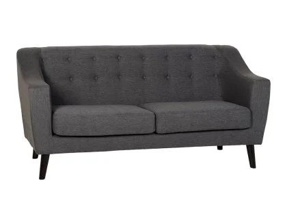 Seconique Ashley Grey Fabric 3 Seater Sofa