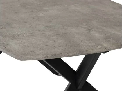 Seconique Athens 140cm Concrete Effect Dining Table