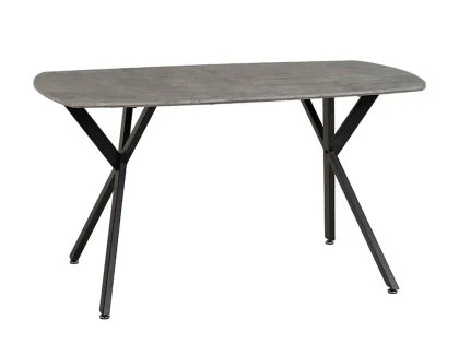 Seconique Athens 140cm Concrete Effect Dining Table Seconique Athens 140cm Concrete Effect Dining Table