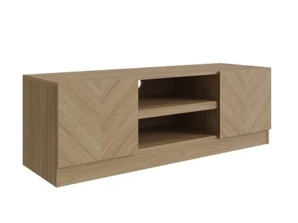 GFW Catania Euro Oak 2 Door TV Cabinet