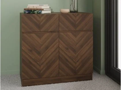GFW Catania Royal Walnut 2 Door 2 Drawer Sideboard GFW Catania Royal Walnut 2 Door 2 Drawer Sideboard