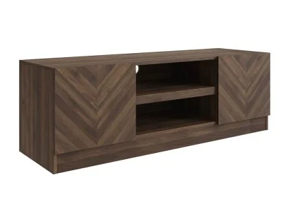 GFW Catania Royal Walnut 2 Door TV Cabinet