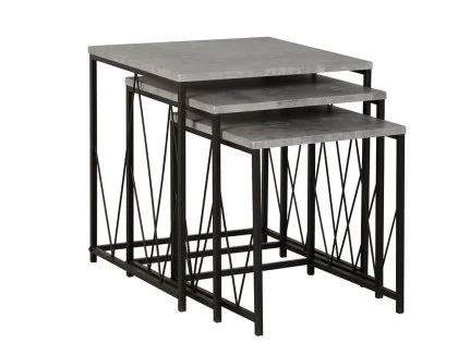 Seconique Athens Concrete Effect Nest of Tables Seconique Athens Concrete Effect Nest of Tables